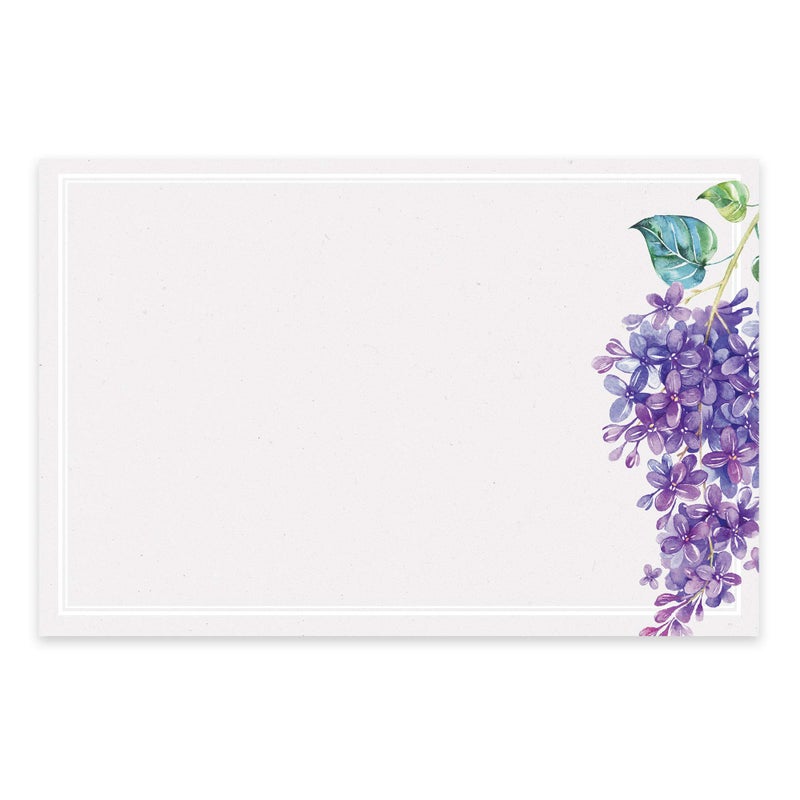 Dashleigh Floral Lilac Note Cards, Thick Heavy Cardstock A6, 4 x 6 inches, The Gift Collection, Set of 48 - Image 2